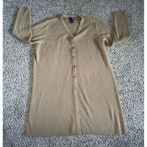 Venezia Jeans women's‎ Tan cardigan button sweater size 18/20
